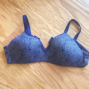 BodyHeaven by Warner's Bra wire free padded 36B blue